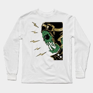 Skull patriot Long Sleeve T-Shirt